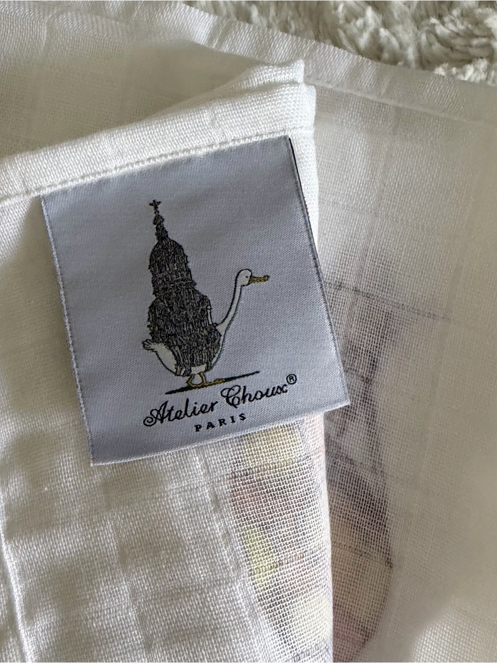 Atelier Choux Paris Hot Air Balloon Print Swaddle - Picture 3 of 3